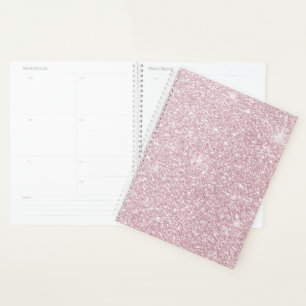 Eleganter, rosa abstrakter trendiger Glitzer Planer