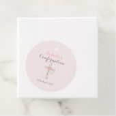 Eleganter Rosa Bestätigung Blumenkreuz Geschenkanhänger (Beispiel)