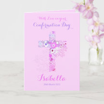 Eleganter rosa Bestätigung Blumenkreuz