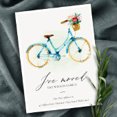 Eleganter rosa, blau-gelber Blumenkreislauf I bewe Postkarte