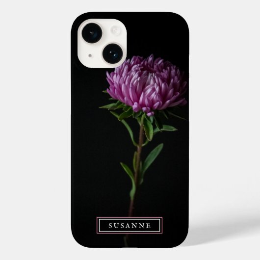 Eleganter rosa Blume iPhone Case (Rückseite)