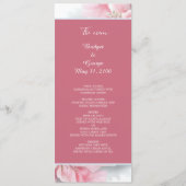 Eleganter rosa Blumenrahmen Weich Pastellfarben Ho Programm (Vorderseite)