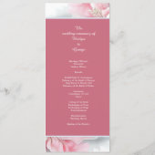 Eleganter rosa Blumenrahmen Weich Pastellfarben Ho Programm (Rückseite)