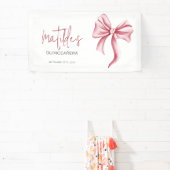 Eleganter rosa Bogen Quinceanera Banner (InSitu)