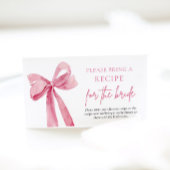 Eleganter Rosa Bow Bitte bringen Sie ein Rezept mi Begleitkarte