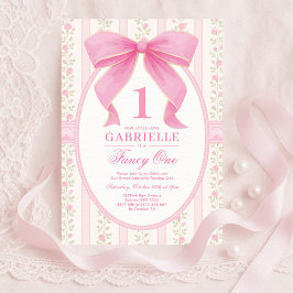 Eleganter rosa Bow Extravagant 1 Liebe Shack 1. Ge Einladung