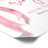 Eleganter Rosa-Bow rät wie viele Rings-Spiel Poster (Ecke)