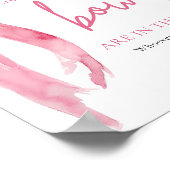 Eleganter Rosa-Bow schätzt, wie viele Bows Spiel Poster (Ecke)