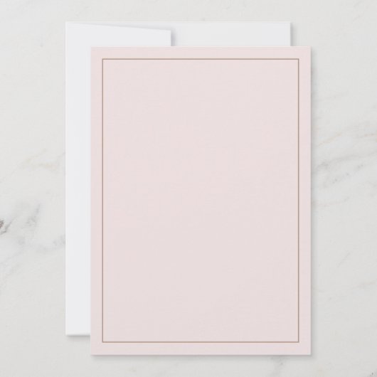 Eleganter, rosa Brauner Gänseblümchen Save the Dat Einladung (Rückseite)