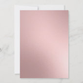 Eleganter rosa Cream Eiffelturm Weißer Sweet 16 Einladung (Rückseite)