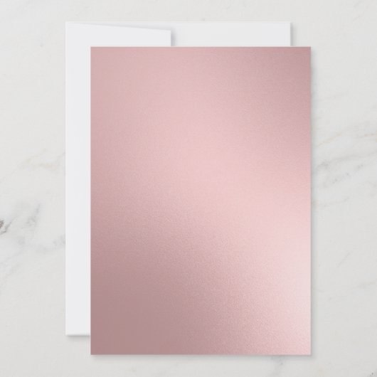 Eleganter rosa Cream Eiffelturm Weißer Sweet 16 Einladung (Rückseite)