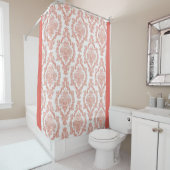 Eleganter rosa Damask Duschvorhang (Beispiel)
