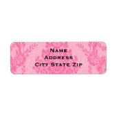 Eleganter rosa Damast (Vorne)