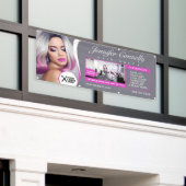 Eleganter rosa Friseur, Schönheitssalon Banner (Äußeres Gebäude)