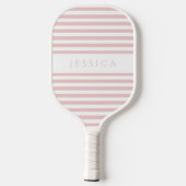 Eleganter, rosa gestrichener Individuelle Name Pickleball Schläger (Rückseite)