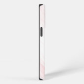 Eleganter rosa getexturierter Marmor iPhone Hülle (Rechte Seite)