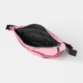 Eleganter Rosa Glitzer Agate Marmorroute Bauchtasche (Offen)