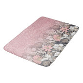 Eleganter Rosa Glitzer Badematte (Schrägansicht)