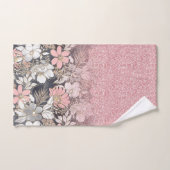 Eleganter Rosa Glitzer Badhandtuch Set (Handtuch)