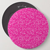 Eleganter rosa Glitzer Button (Vorne & Hinten)