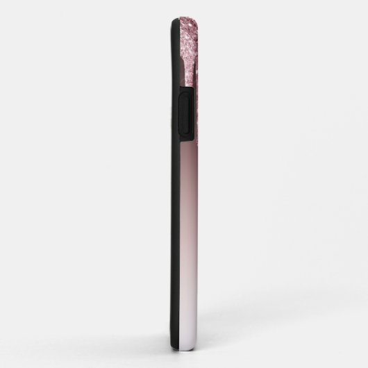 Eleganter Rosa-Glitzer Case-Mate iPhone Hülle (Hinten/Rechts)