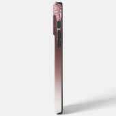 Eleganter Rosa-Glitzer Case-Mate iPhone Hülle (Rückseite / Links)