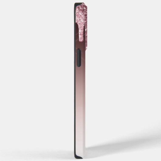 Eleganter Rosa-Glitzer Case-Mate iPhone Hülle (Rückseite / Rechts)