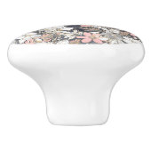 Eleganter Rosa Glitzer Keramikknauf (Seitenansicht)