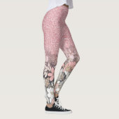 Eleganter Rosa Glitzer Leggings (Rechts)