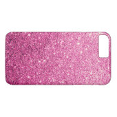 Eleganter Rosa Glitzer Luxus Case-Mate iPhone Hülle (Rückseite (Horizontal))