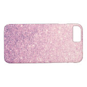 Eleganter rosa Glitzer LuxusiPhone 7 Fall Case-Mate iPhone Hülle (Rückseite (Horizontal))
