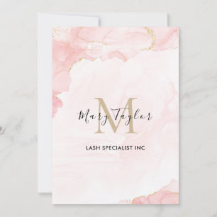 Eleganter Rosa-Glitzer-Marmor Einladung