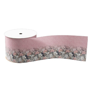 Eleganter Rosa Glitzer Ripsband