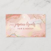 Eleganter Rosa-Glitzer Visitenkarte (Vorderseite)