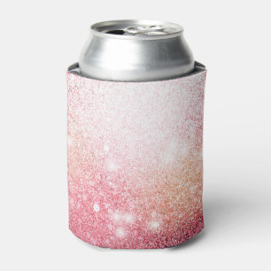 Eleganter rosa Glitzerschein Dosenkühler