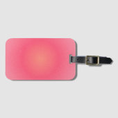 Eleganter rosa Gradient-Gepäckträger Gepäckanhänger (Vorderseite (Horizontal))