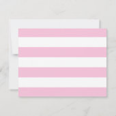 Eleganter Rosa-Grenz-Minimal Mitteilungskarte (Rückseite)