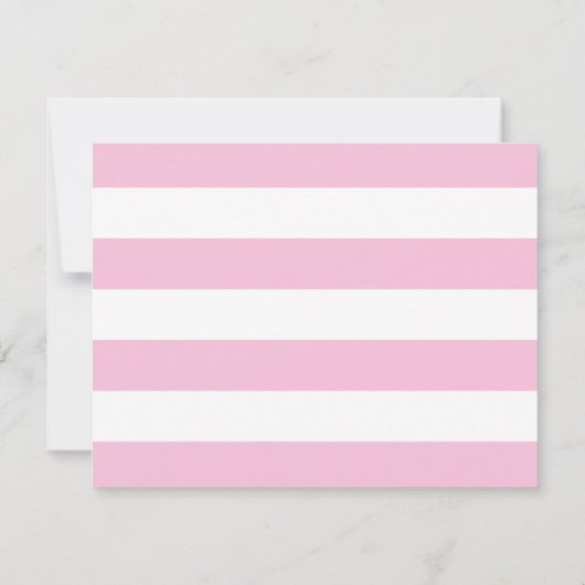 Eleganter Rosa-Grenz-Minimal Mitteilungskarte (Rückseite)