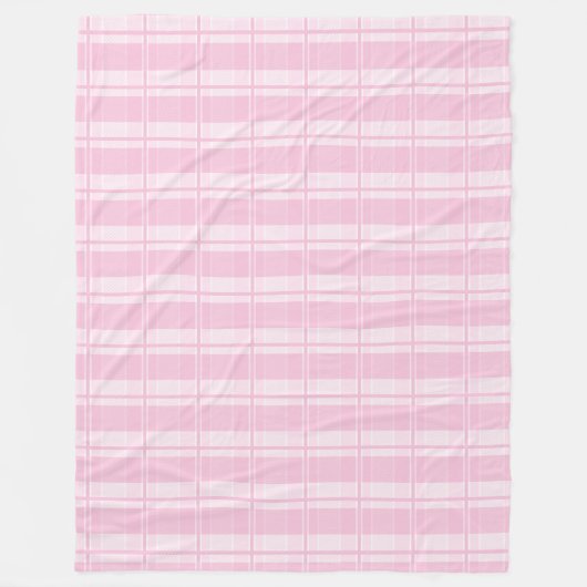 Eleganter rosa Kariert Throw Soft Zuhause-Akzent Fleecedecke (Vorderseite)