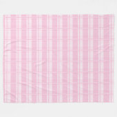 Eleganter rosa Kariert Throw Soft Zuhause-Akzent Fleecedecke (Vorderseite (Horizontal))