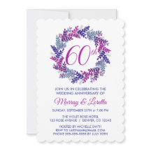 Eleganter rosa Kraut 60. Hochzeitstag