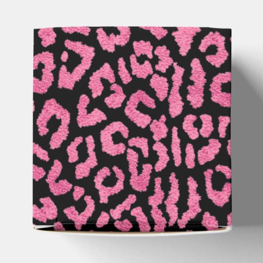 Eleganter rosa Leopard Spot Geschenkschachtel (Oben)