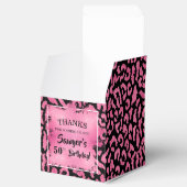Eleganter rosa Leopard Spot Geschenkschachtel (Geöffnet)
