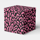 Eleganter rosa Leopard Spot Geschenkschachtel (Rückseite)