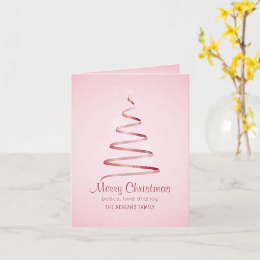 Eleganter Rosa Lesebristma Karte (Gelbe Blume)