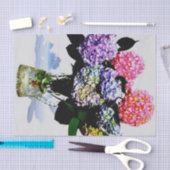 Eleganter, rosa, lila-blauer Hydrangea-Bouquet Seidenpapier (Handwerk)