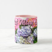 Eleganter, rosa, lila-blauer Hydrangea-Bouquet Tasse (Zentrum)