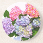 Eleganter, rosa, lila-blauer Hydrangea-Bouquet Untersetzer (Vorne)
