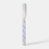 Eleganter, rosa Lila Pastellmarmor individuell anp iPhone Hülle (Rechte Seite)
