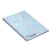 eleganter, rosa, lila weißer Marmor Notizblock (Rechte Seite)